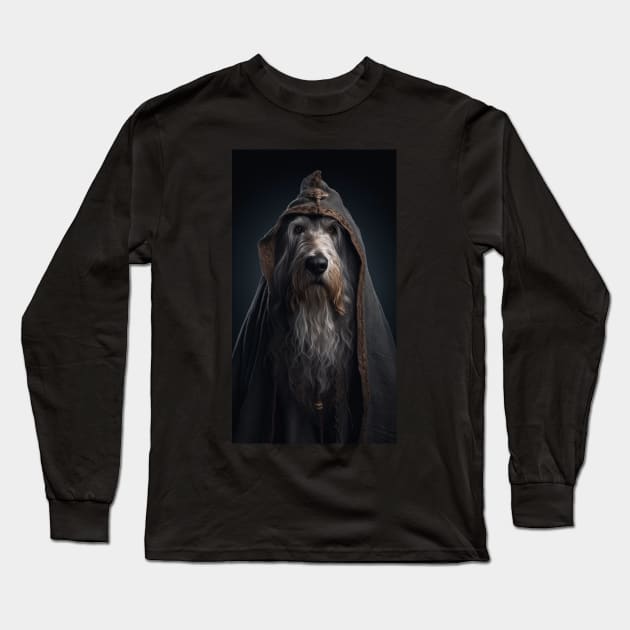 Wizard Dog Portrait Long Sleeve T-Shirt by AviToys